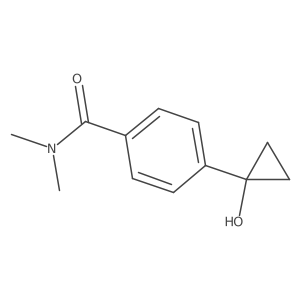 4-(1-hydroxycyclopropyl)-N,N-dimethylbenzamide结构式