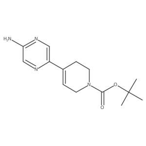 1,1-Dimethylethyl 4-(5-amino-2-pyrazinyl)-3,6-dihydro-1(2H)-pyridinecarboxylate Structure