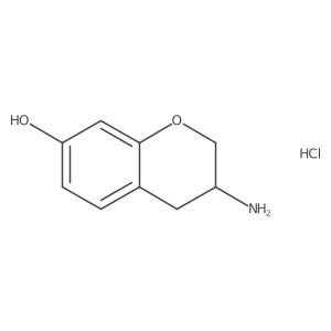 3-Amino-3,4-dihydro-2H-chromen-7-ol;hydrochloride结构式