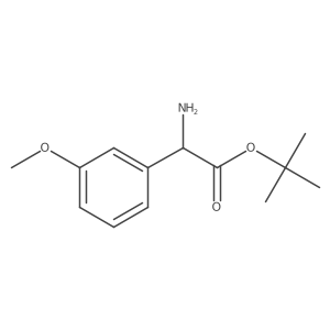Tert-butyl 2-amino-2-(3-methoxyphenyl)acetate Structure