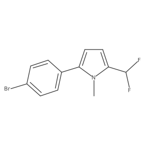2-(4-Bromophenyl)-5-(difluoromethyl)-1-methylpyrrole结构式