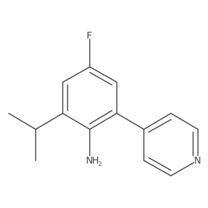4-Fluoro-2-isopropyl-6-(pyridin-4-yl)aniline Structure