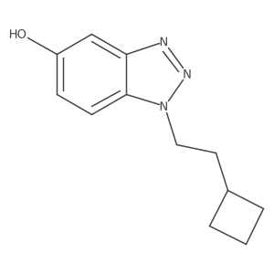 1-(2-cyclobutylethyl)-1H-1,2,3-benzotriazol-5-ol结构式