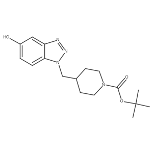 tert-butyl 4-[(5-hydroxy-1H-1,2,3-benzotriazol-1-yl)methyl]piperidine-1-carboxylate Structure