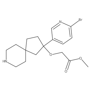 Methyl 2-{[2-(6-bromopyridin-3-yl)-8-azaspiro[4.5]decan-2-yl]oxy}acetate Structure