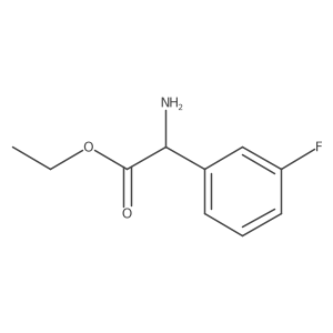 Ethyl(R)-2-amino-2-(3-fluorophenyl)acetate Structure