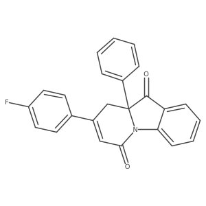 (S)-8-(4-Fluorophenyl)-9a-phenyl-9,9a-dihydropyrido[1,2-a]indole-6,10-dione Structure