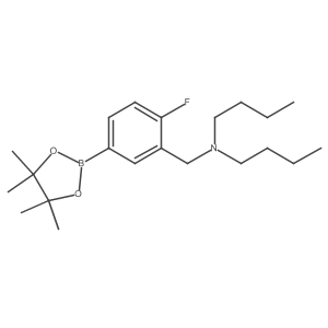 3-(N-Dibutylamino)methyl-4-fluorophenylboronic acid pinacol ester Structure