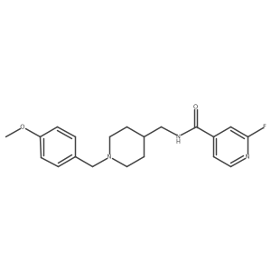 2-fluoro-N-({1-[(4-methoxyphenyl)methyl]piperidin-4-yl}methyl)pyridine-4-carboxamide结构式