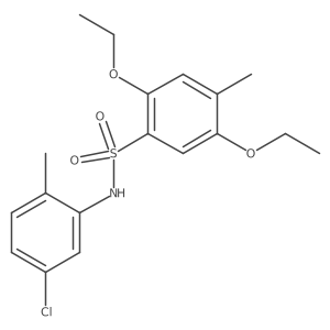 N-(5-chloro-2-methylphenyl)-2,5-diethoxy-4-methylbenzene-1-sulfonamide Structure