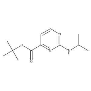 Tert-butyl 2-[(propan-2-yl)amino]pyrimidine-4-carboxylate Structure