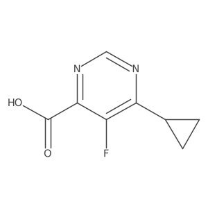 6-Cyclopropyl-5-fluoropyrimidine-4-carboxylic acid Structure