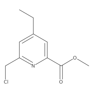 Methyl 6-(chloromethyl)-4-ethyl-2-pyridinecarboxylate Structure