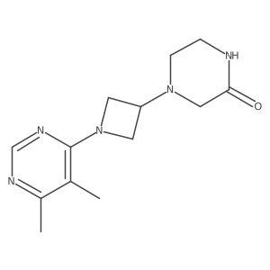 4-[1-(5,6-Dimethylpyrimidin-4-yl)azetidin-3-yl]piperazin-2-one Structure