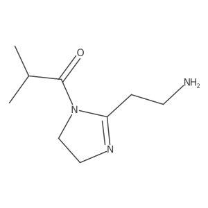 1-[2-(2-aminoethyl)-4,5-dihydro-1H-imidazol-1-yl]-2-methylpropan-1-one结构式