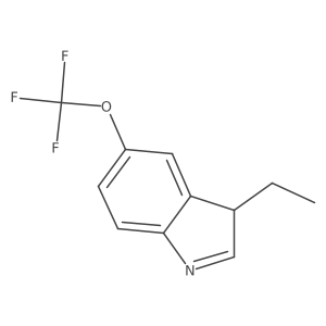 3-ethyl-5-(trifluoromethoxy)-3H-indole结构式