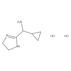 cyclopropyl(4,5-dihydro-1H-imidazol-2-yl)methanaminedihydrochloride Structure