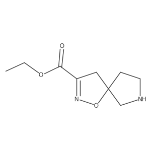 Ethyl 1-oxa-2,7-diazaspiro[4.4]non-2-ene-3-carboxylate结构式