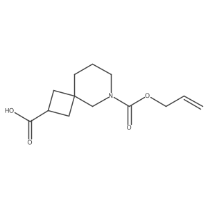 6-[(Prop-2-en-1-yloxy)carbonyl]-6-azaspiro[3.5]nonane-2-carboxylic acid Structure