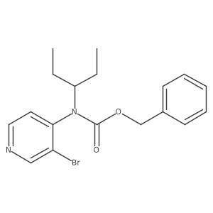 benzyl N-(3-bromopyridin-4-yl)-N-(pentan-3-yl)carbamate Structure
