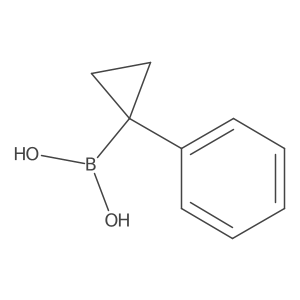 (1-Phenylcyclopropyl)boronic acid结构式