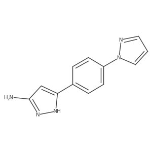 3-Amino-5-[4-(1-pyrazolyl)phenyl]pyrazole Structure