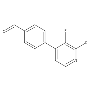 4-(2-Chloro-3-fluoropyridin-4-yl)benzaldehyde结构式