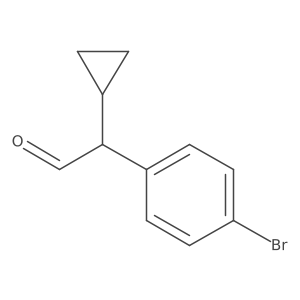 (R)-2-(4-Bromophenyl)-2-cyclopropylacetaldehyde Structure
