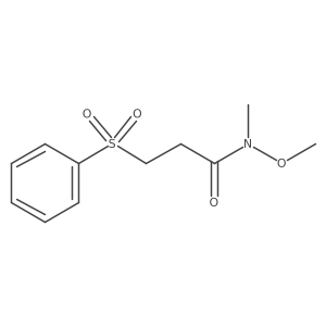 N-methoxy-N-methyl-3-(phenylsulfonyl)propanamide Structure