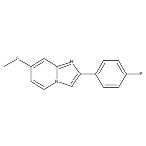 2-(4-Fluorophenyl)-7-methoxyimidazo[1,2-a]pyridine Structure