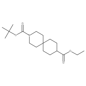 O3-tert-butyl O9-ethyl 3-azaspiro[5.5]undecane-3,9-dicarboxylate Structure