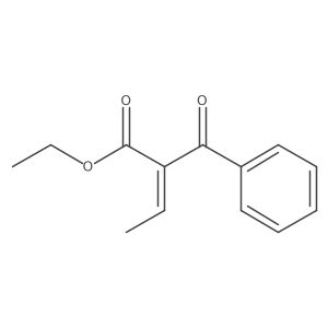 Ethyl 2-benzoylbut-2-enoate结构式