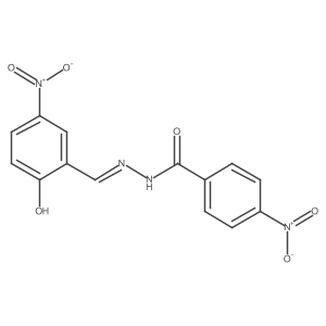 N'-(2-hydroxy-5-nitrobenzylidene)-4-nitrobenzohydrazide结构式