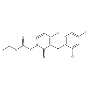 ethyl 2-[3-(2,4-dichlorobenzyl)-4-hydroxy-2-oxo-1(2H)-pyridinyl]acetate Structure
