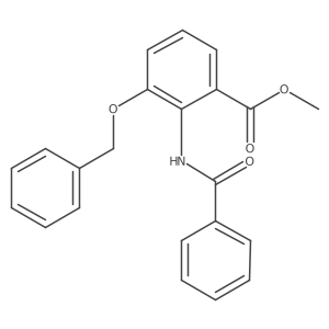 Methyl 2-(benzoylamino)-3-(phenylmethoxy)benzoate Structure