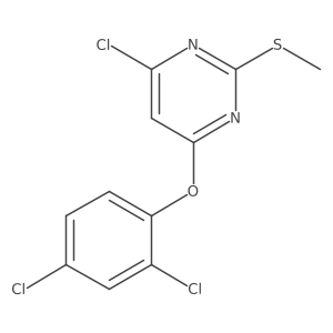 4-Chloro-6-(2,4-dichlorophenoxy)-2-(methylthio)pyrimidine结构式