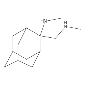 N-Methyl-2-(methylamino)tricyclo[3.3.1.13,7]decane-2-methanamine Structure
