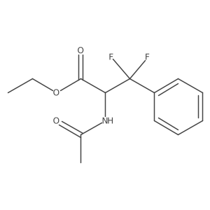 N-Acetyl-I(2),I(2)-difluorophenylalanine ethyl ester Structure