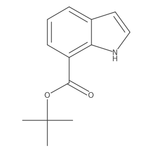 1h-Indole-7-carboxylic acid,1,1-dimethylethyl ester结构式