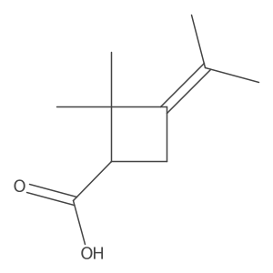 (R)-(-)-2,2-Dimethyl-3-(1-methylethylidene)cyclobutanecarboxylic acid Structure