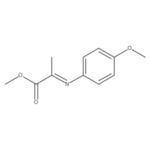 Methyl 2-[(4-methoxyphenyl)imino]propanoate Structure