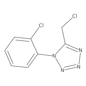 5-(Chloromethyl)-1-(2-chlorophenyl)-1H-tetrazole结构式
