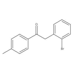 2-(2-Bromophenyl)-1-(4-methylphenyl)ethan-1-one Structure