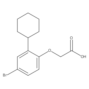 (4-Bromo-2-cyclohexylphenoxy)acetic acid Structure
