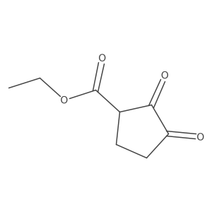Ethyl 2,3-dioxocyclopentane-1-carboxylate Structure