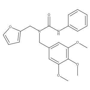 1-(Furan-2-ylmethyl)-3-phenyl-1-(3,4,5-trimethoxybenzyl)urea Structure