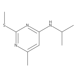 N-isopropyl-6-methyl-2-(methylthio)pyrimidin-4-amine结构式