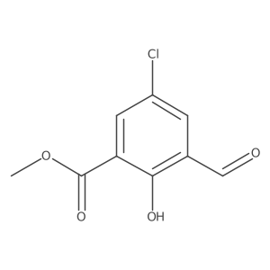 Methyl 5-chloro-3-formyl-2-hydroxybenzoate Structure