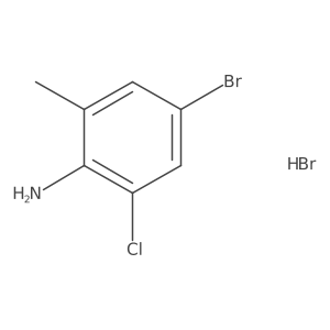 4-Bromo-2-chloro-6-methylbenzenamine hydrobromide结构式