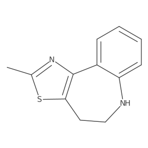 2-Methyl-5,6-dihydro-4H-3-thia-1,6-diaza-benzo[e]azulene Structure